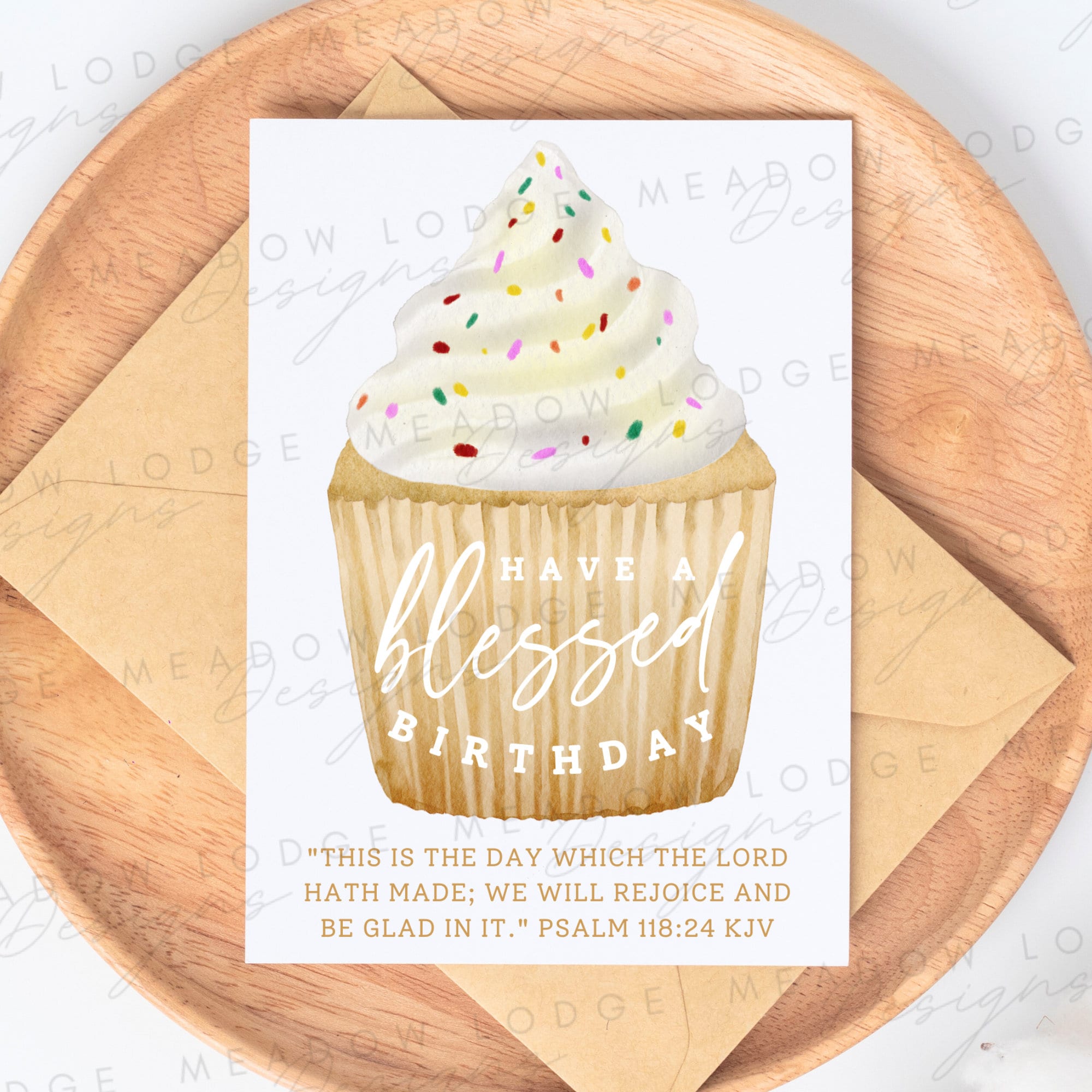 PRINTABLE Christian Birthday Card, Instant Download Birthday Blessings ...