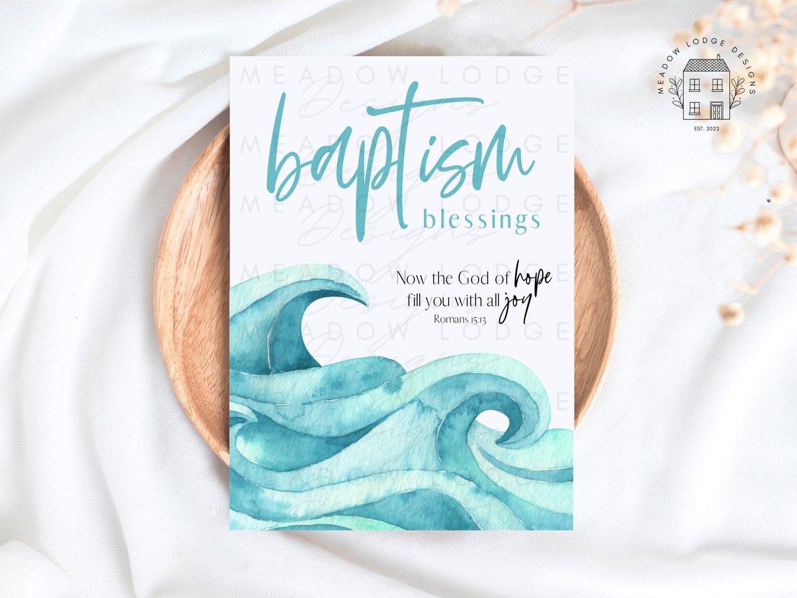 PRINTABLE Baptism Card Instant Download Teen Christian - Etsy