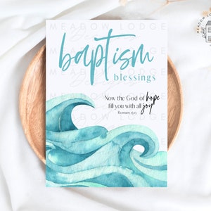 PRINTABLE Baptism Card Instant Download Teen Christian - Etsy