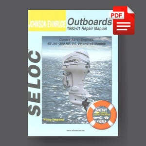 Johnson Evinrude Outboard Engine Motor 65hp To 300hp 1992-2001 Service Repair Manual PDF