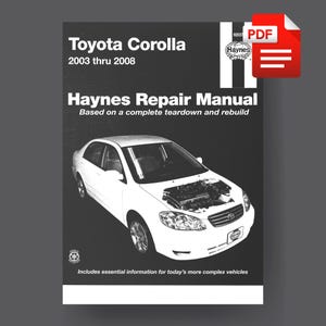 BMW Corolla 2003-2008 Reparaturanleitung PDF