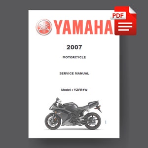 Yamaha YZF R1W (2007) Motorcycle Service Manual PDF