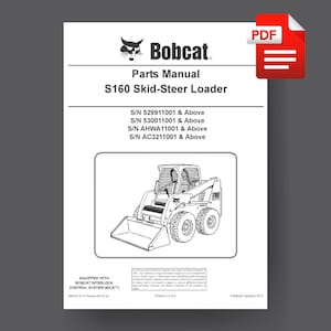 Bobcat S160 Skid Steer Loader Parts Manual PDF