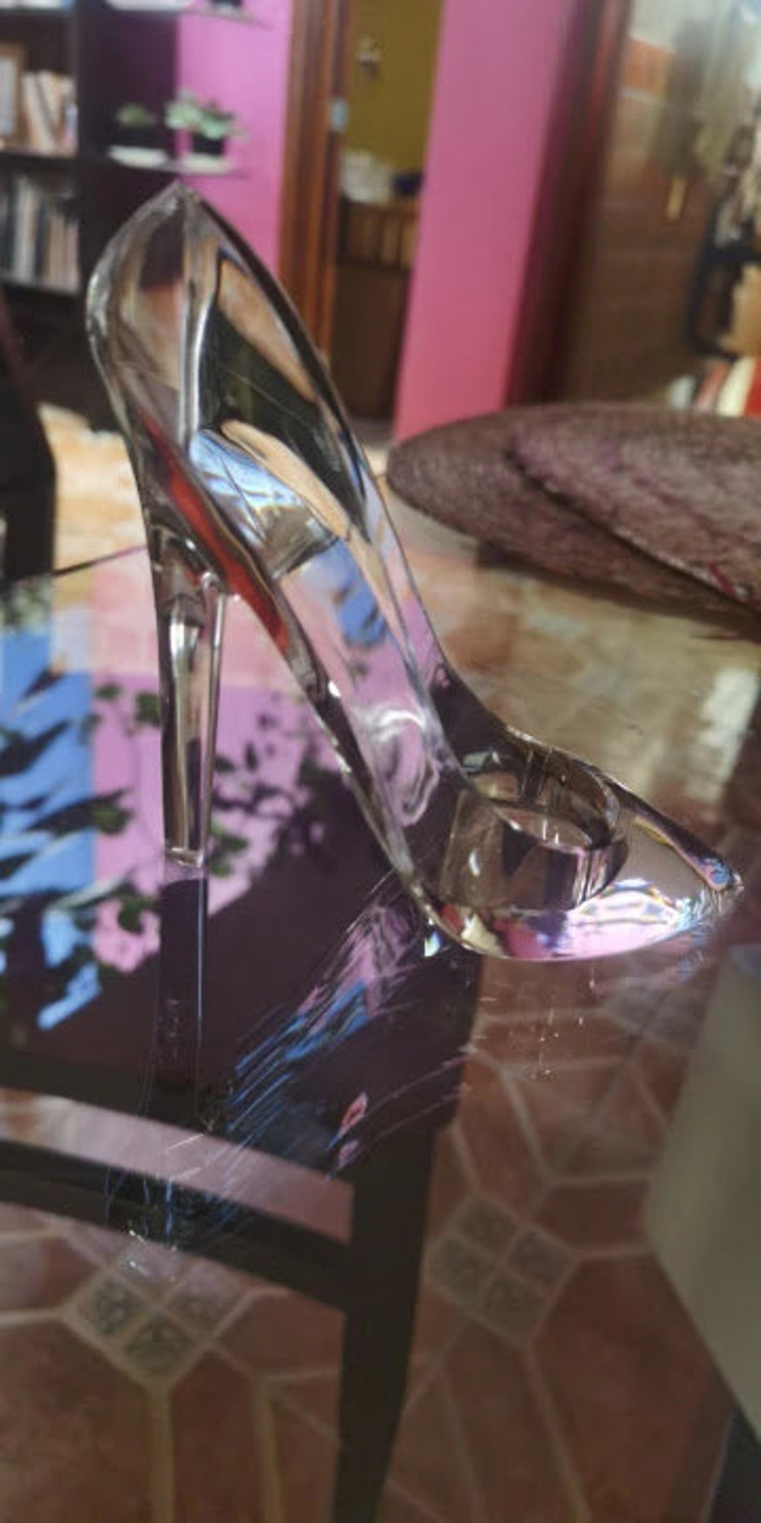 Crystal Cinderella Glass Slipper Ornament Fairytale Etsy UK