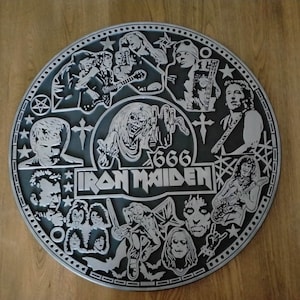80s Rock - Iron Maiden Azteken Kalender - SVG, DXF, EPS Datei