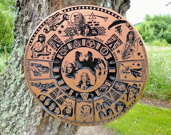 Classic Rock Aztec Calendar - SVG, DXF, EPS File