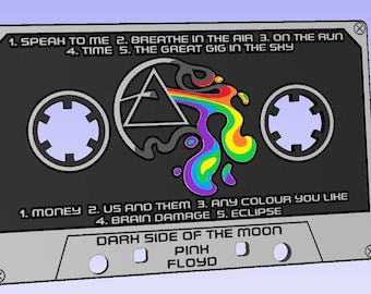 Pink Floyd - Dark Side Of The Moon - Rock Cassette - SVG, DXF, EPS File