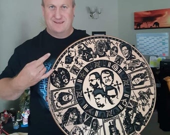 Classic Rock V3 Aztec Calendar - SVG, DXF, EPS File