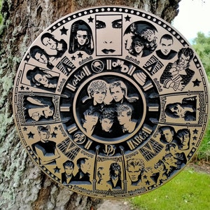 Può includere: Una placca circolare dorata con immagini in bianco e nero di vari musicisti. La placca presenta i nomi "a-ha", "Duran Duran", "Spandau Ballet", "The Cure", "Depeche Mode", "New Order", "Tears for Fears", "Simple Minds", "The Smiths", "The Jesus and Mary Chain", "The Psychedelic Furs", "The Cure", "Joy Division", "The Human League", "Yazoo", "Soft Cell", "OMD", "Visage", "Ultravox", "Heaven 17", "ABC", "Talk Talk", "Kajagoogoo", "Thompson Twins", "Culture Club", "Duran Duran", "The Police", "The Jam", "The Stranglers", "The Specials", "Madness", "The Buzzcocks", "The Damned", "The Clash", "The Sex Pistols", "The Ramones", "The Velvet Underground", "The Stooges", "Iggy Pop", "David Bowie", "Lou Reed", "Patti Smith", "The Ramones", "The Sex Pistols", "The Clash", "The Damned", "The Buzzcocks", "Madness", "The Specials", "The Stranglers", "The Jam", "The Police", "Duran Duran", "Culture Club", "Thompson Twins", "Kajagoogoo", "Talk Talk", "ABC", "Heaven 17", "Ultravox", "Visage", "OMD", "Yazoo", "Soft Cell", "The Human League", "Joy Division", "The Psychedelic Furs", "The Jesus and Mary Chain", "The Smiths", "Simple Minds", "Tears for Fears", "New Order", "The Cure", "Depeche Mode", "The Cure", "Spandau Ballet", "Duran Duran", "a-ha".