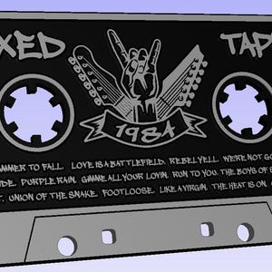 80s Rock Mixed Tape - 1984 - SVG, DXF, EPS-bestand