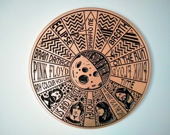 Pink Floyd - Dark Side Of The Moon Album Wheel - SVG, DXF, EPS File