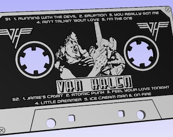 Van Halen 1 - Rock Cassette - SVG, DXF, EPS File