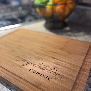 Personalized Cutting Board/Cheese Platter / Charcuterie Board / House Warming / Wedding / Anniversary Gift Idea / Laser Engraved