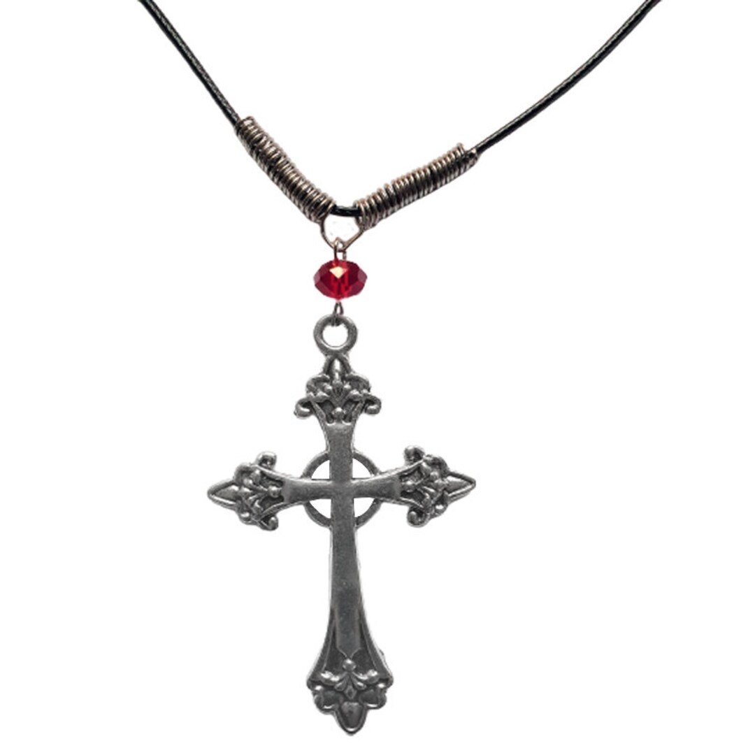 アクセサリー RosenKreuz guilty cross leather necklace オンライン アウトレットファッション - RosenKreuz guilty