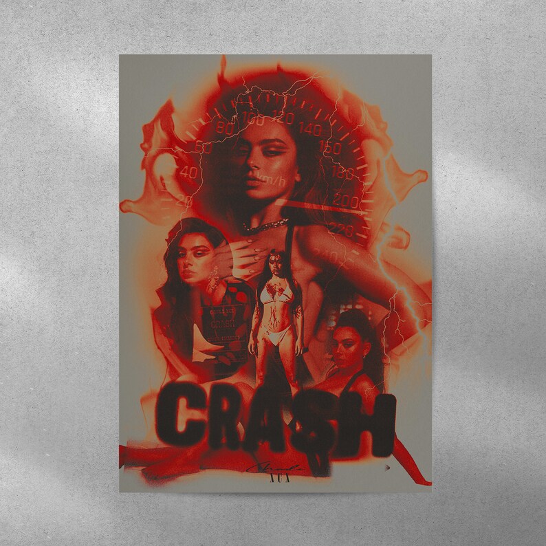 Charli XCX Crash Poster Etsy