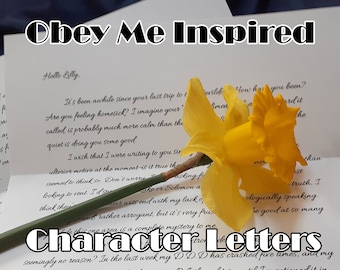 Obey Me Character Letters