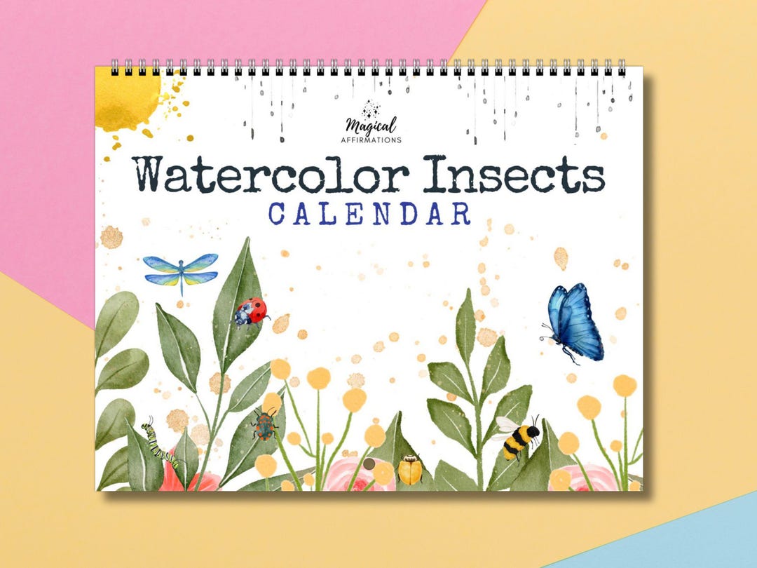 2026 Watercolor Insects Calendar for Bug and Plant Lovers • Botanical ...