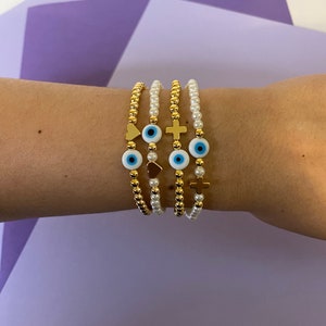 Evil eye bracelet, Protection bracelet, Blue evil eye bracelet, Evil eye jewelry, Dainty bracelet, Greek evil eye bracelet, Turkish evil eye