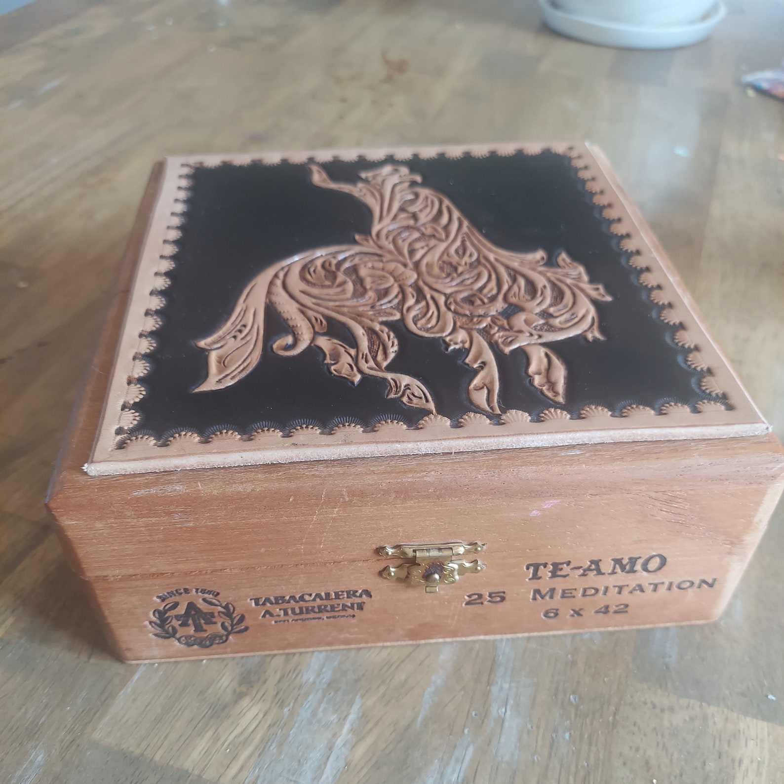 Upcycled Cigar Box Decor Western Decor Box Bucking Horse Etsy