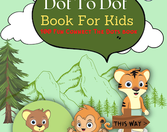 Dot To Dot Activity Book For Kids | Fun Connect The Dots (Digital Download)