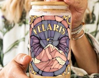 ACOTAR Tumbler Night Court Bokälskare Kaffemugg ACOTAR Glas Kaffemugg Velaris Kopp Rhysand Iskaffekopp Sippglas Suriel Tea CO