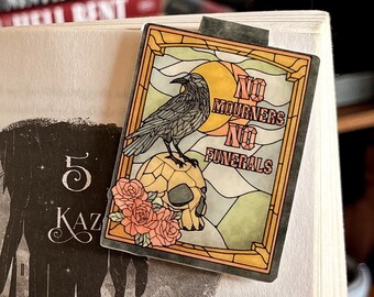FEELMEM Borsa In Tela Six Crows - Kaz Brekker - Grishaverse - Libro Merch - Tote Bag Regalo Per Booktok