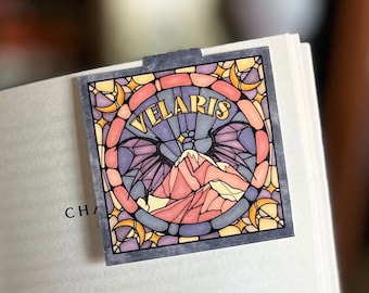 ACOTAR Magnetic Bookmark Sarah J Maas Velaris Starfall Cute Bookmark Feyre Rhysand Bat Wings Booktok Merch Bat Boys Stained Glass Book Gift