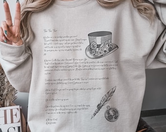 Shadowhunters Academy Shirt Will Herondale Love Letter Tessa Gray Light Academia Clothing Cassandra Clare Infernal Devices Book Sweatshirt