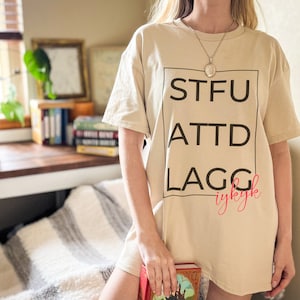 STFUATTDLAGG Bookish Shirt Booktok Merch Bookstagram Book Lover Shirt