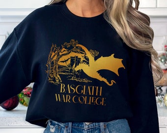 Fourth Wing Sweatshirt Iron Flame Shirt Basgiath War College Booktok Bookish Merch Violet Sorrengail Dragon Rider Fantasy Bookish Sweatshirt