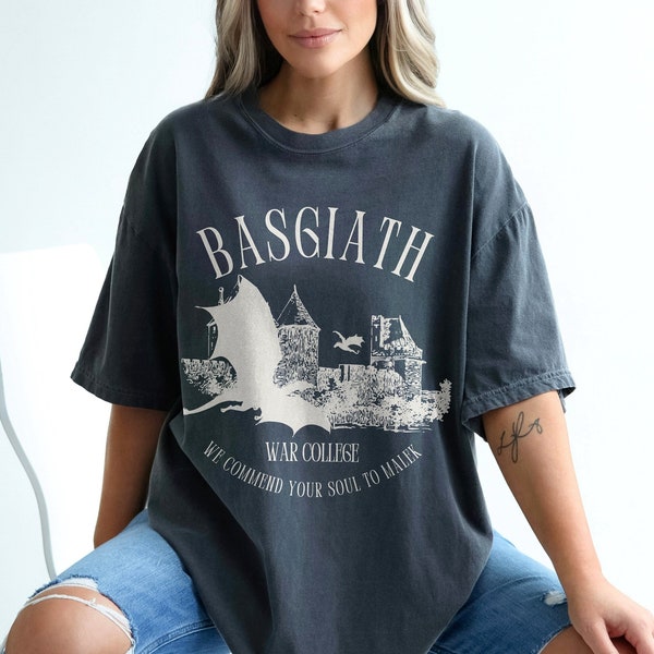 Fourth Wing Shirt Basgiath War College Booktok Shirt For Readers Bookish Merch Violet Sorrengail Dragon Rider Fantasy Comfort Colors