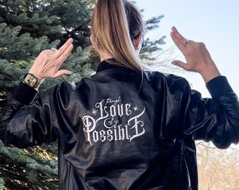 EMBROIDERED Sarah J Maas Crescent City Bomber Jacket Bryce Quinlan Danika Booktok Ruhn Danaan Lehabah Leather Jacket Bookstagram Book Gift