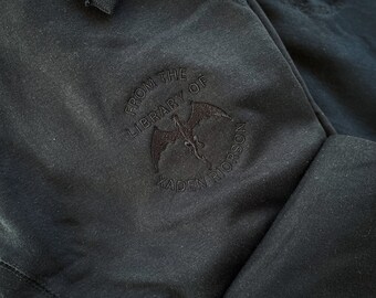 Fourth Wing Embroidered Sweatshirt Sweatpants Set Basgiath War College Booktok Merch Bookish Crewneck Xaden Riorson Bookish Sweatshirt