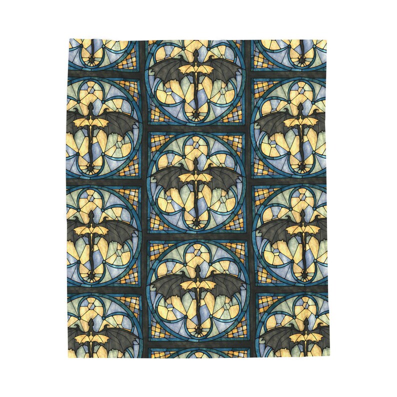 Fourth Wing Merch Basgiath Tairn Stained Glass Book Lovers Blanket Rebecca Yarros Booktok Dragon Rider Bookish Blanket Riorson Book Gift image 4