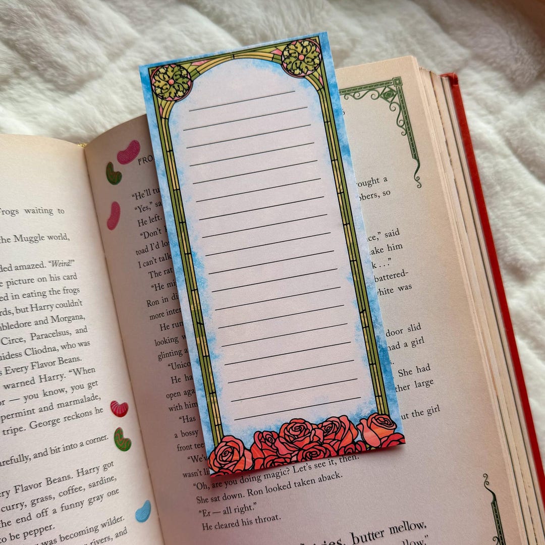 Stained Glass Writable Bookmark Booktok Merch Journal Bookmark Double ...