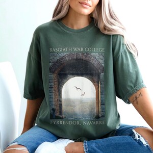 Fourth Wing Shirt Basgiath Booktok Shirt For Readers Bookish Merch Violet Sorrengail Tairn Andarna Dragon Stain Glass Fantasy Comfort Colors
