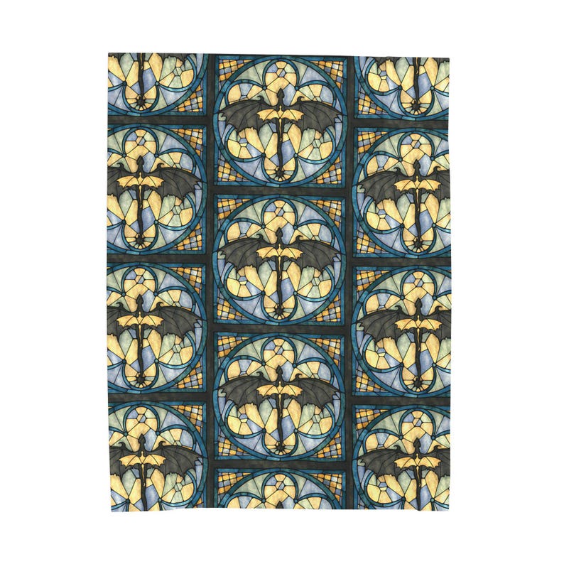 Fourth Wing Merch Basgiath Tairn Stained Glass Book Lovers Blanket Rebecca Yarros Booktok Dragon Rider Bookish Blanket Riorson Book Gift image 5