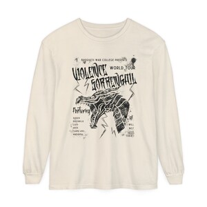 Fourth Wing Long Sleeve Shirt Basgiath War College Iron Flame Bookish Merch Xaden Riorson Violet Sorrengail Dragon Rider Comfort Colors Ivory