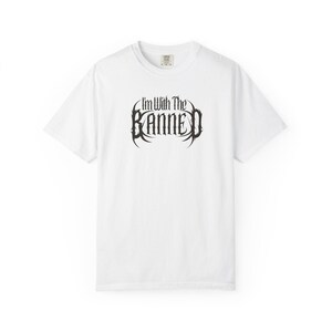 Banned Books Shirt Booktrovert Shirt Heavy Metal Shirt Alt Clothing Librariancore Support Your Local library Resistance Book Related Gifts White