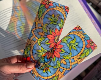 Glasmalerei Acryl Lesezeichen Transparent Lesezeichen Buch Liebhaber Geschenk Lichtfilterung Buchliebhaber Accessoire Bücherwurm Geschenk Buchclub Geschenk Für Leser