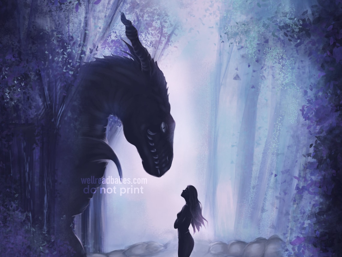 Fourth Wing Art Print Violet Sorrengail Meets Tairn Basgiath Etsy