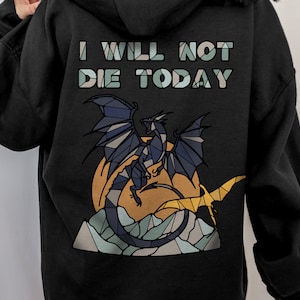 Fourth Wing Hoodie Basgiath War College Bookish Merch Xaden Riorson Tairn Andarna Book Lover Hoodie Back Print Book Boyfriend Sweatshirt