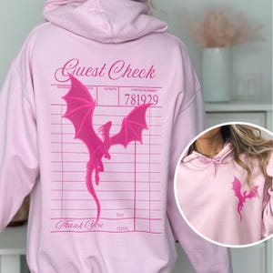 Fourth Wing Hoodie Basgiath War College Bookish Merch Xaden Riorson Tairn Andarna Book Lover Hoodie Back Print Book Boyfriend Sweatshirt
