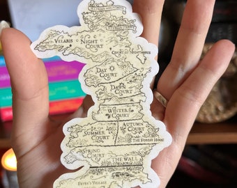 ACOTAR Sticker Sarah J Maas Merch Velaris Prythian Map Kindle Stickers Booktok Merch Feyre Rhysand Bat Boys Book Gift Bookish Stickers