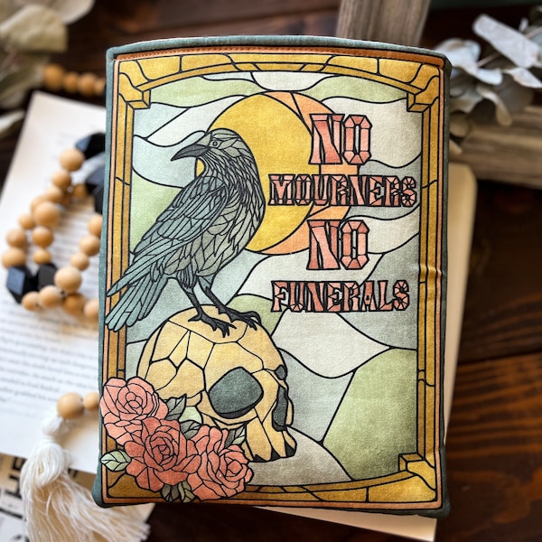 Six Of Crows Padded Book Sleeve Kindle Sleeve No Mourners Book Protector Ketterdam Crow Club Grishaverse Book Merch Kaz Brekker Inej Ghafa