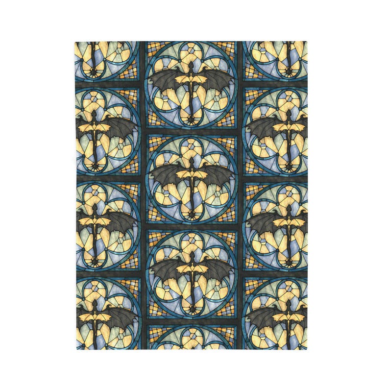 Fourth Wing Merch Basgiath Tairn Stained Glass Book Lovers Blanket Rebecca Yarros Booktok Dragon Rider Bookish Blanket Riorson Book Gift image 6
