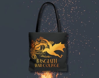 Fourth Wing Merch Basgiath War College Library Tote Bag Iron Flame The Empyrean Series Booktok Merch Bookish Gifts Riorson Literary Tote