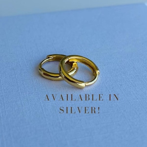 WATERPROOF 18K Gold Huggies For Women, Everyday Gold Jewellery, Tiny Hoop Earrings, Small Gold Huggies, Everyday Minimalist Hoops For Her