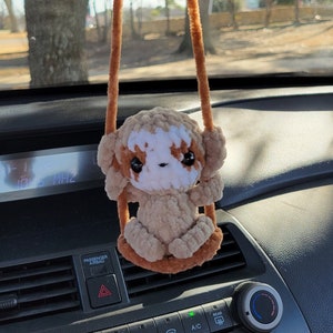 Swinging Crochet Sloth | Car Decor | Rear View Mirror Accessories | Car ...