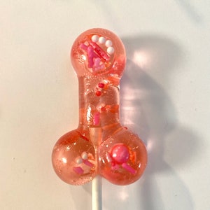Set/16 Rose Gold Penis lollipops Hard Candy penis lollipop, Girls Night Out, bachelorette party favors, night club party image 1